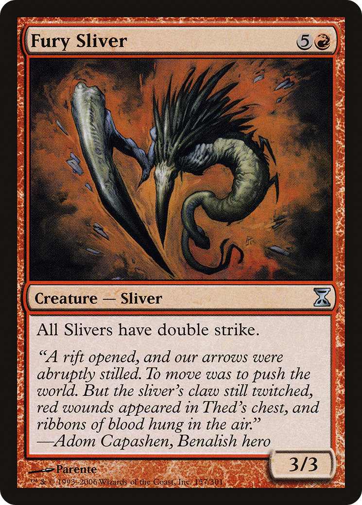 Fury Sliver (157) Foil - Time Spiral