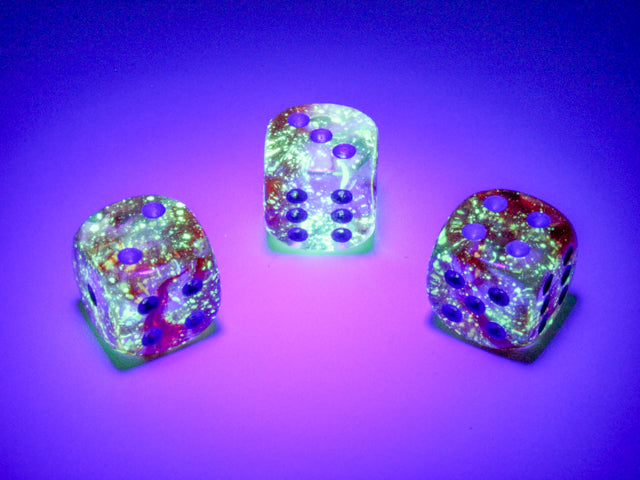 Chessex Luminary Nebula Red/Silver 12d6 16mm