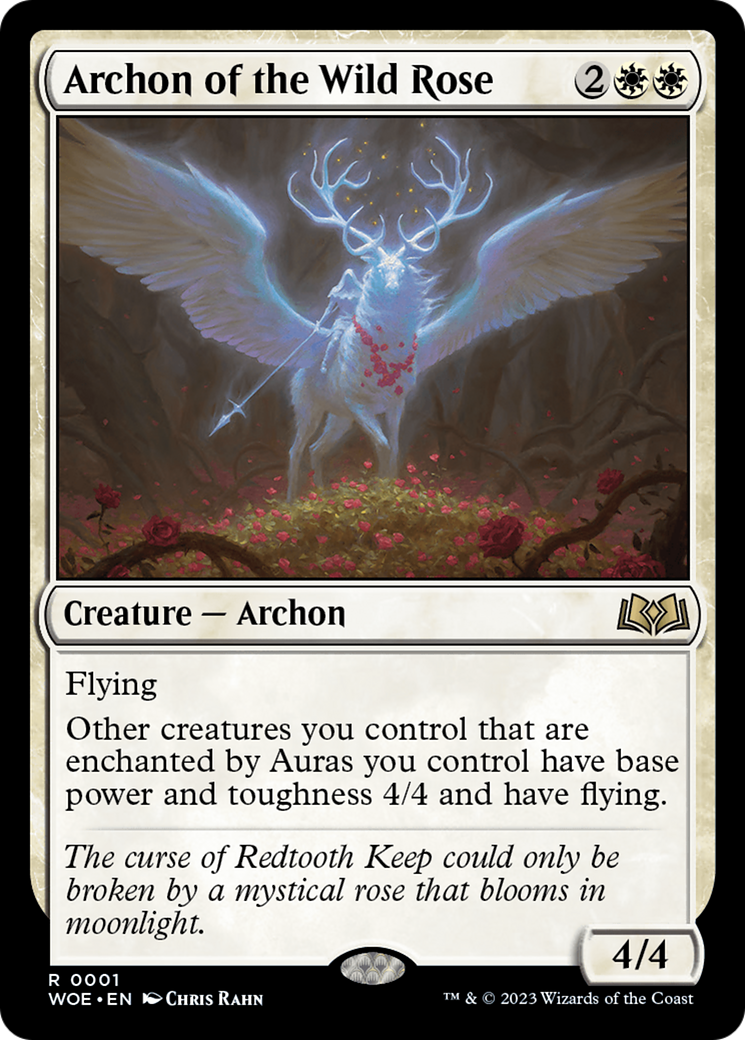 Archon of the Wild Rose (001) Foil - Wilds of Eldraine