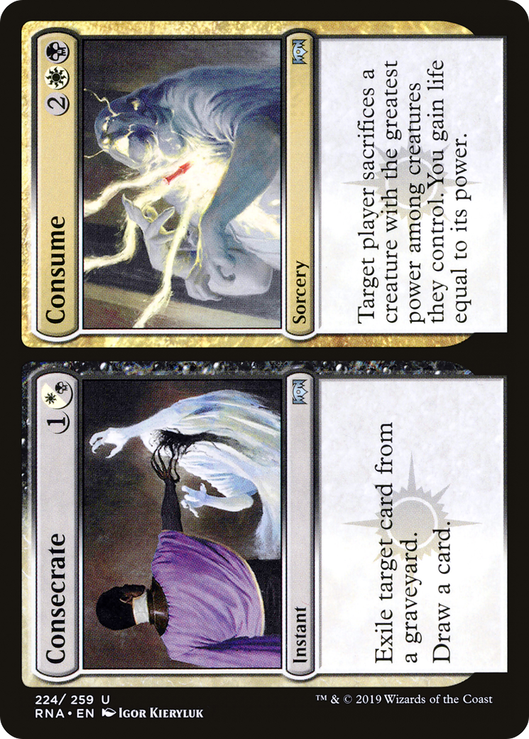 Consecrate // Consume (224) Foil - Ravnica Allegiance