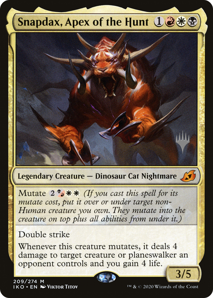 Snapdax, Apex of the Hunt (209) Foil - Ikoria: Lair of Behemoths Promos