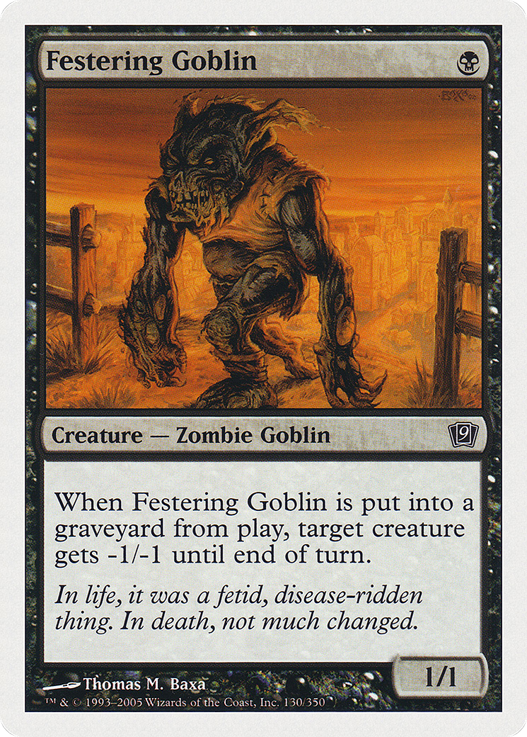 Festering Goblin (130) Foil - Ninth Edition