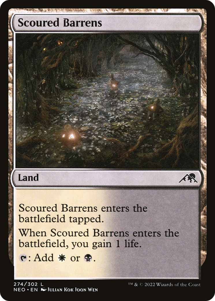 Scoured Barrens (274) Foil - Kamigawa: Neon Dynasty