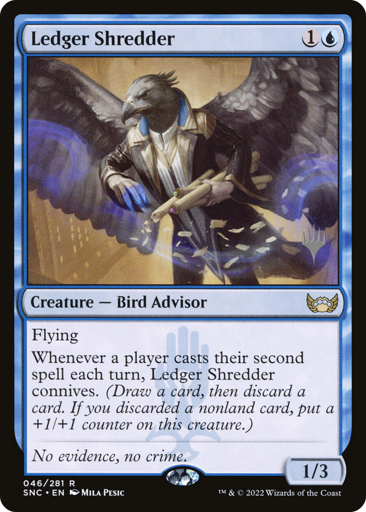Ledger Shredder (46p) Foil - Streets of New Capenna Promos