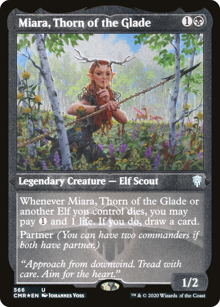 Miara, Thorn of the Glade (566) Foil - Commander Legends