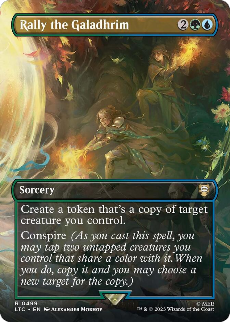 Rally the Galadhrim (Borderless) (499) Foil - Tales of Middle-earth Commander