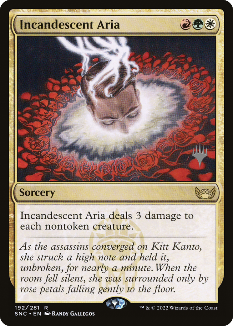 Incandescent Aria (192) Foil - Streets of New Capenna Promos