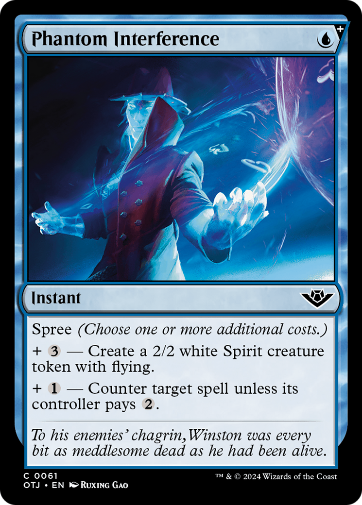 Phantom Interference (061) Foil - Outlaws of Thunder Junction