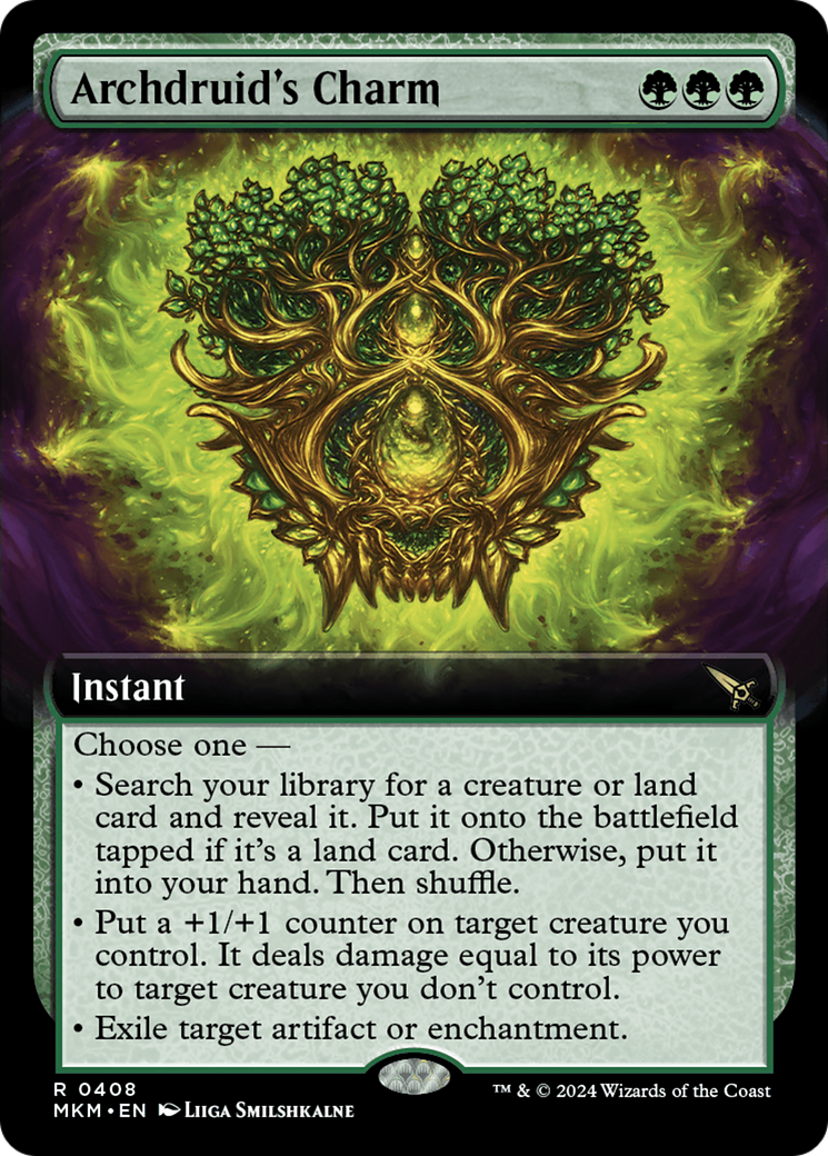 Archdruid's Charm (Extended Art) (408) Foil - Murders at Karlov Manor