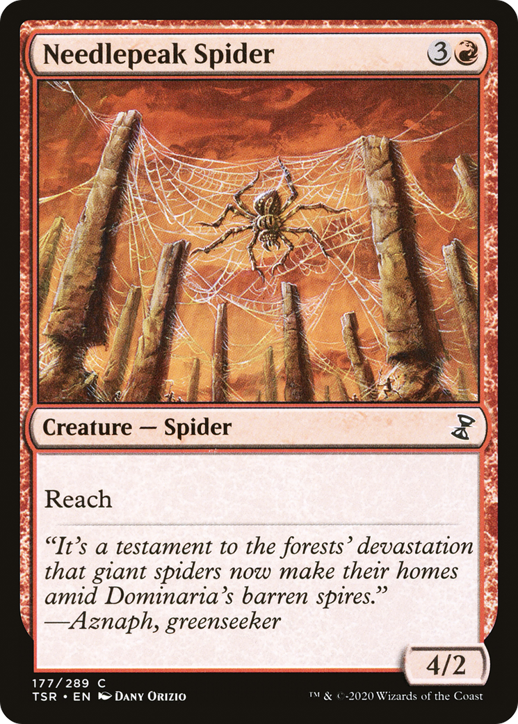 Needlepeak Spider (177) Foil - Time Spiral Remastered