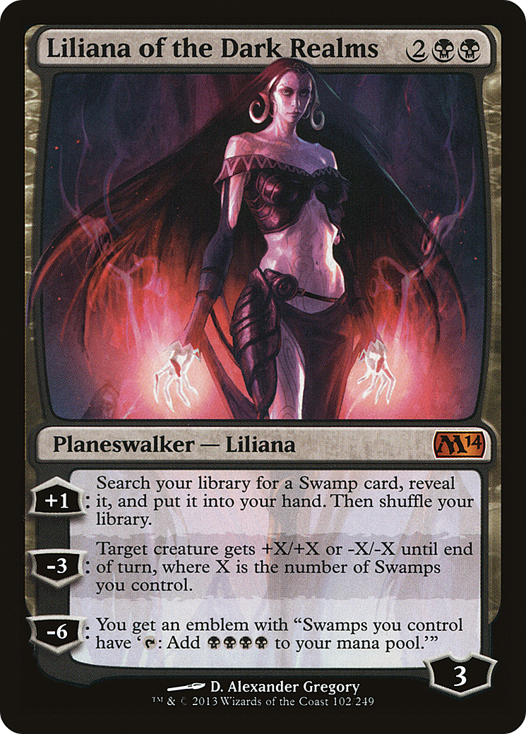 Liliana of the Dark Realms (102) Foil - Magic 2014