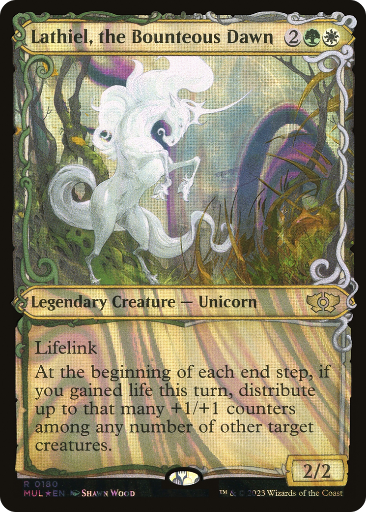 Lathiel, the Bounteous Dawn (Showcase) (180) Foil - Multiverse Legends