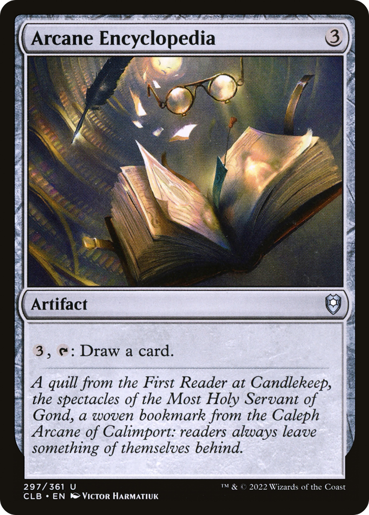Arcane Encyclopedia (297) Foil - Commander Legends: Battle for Baldur's Gate