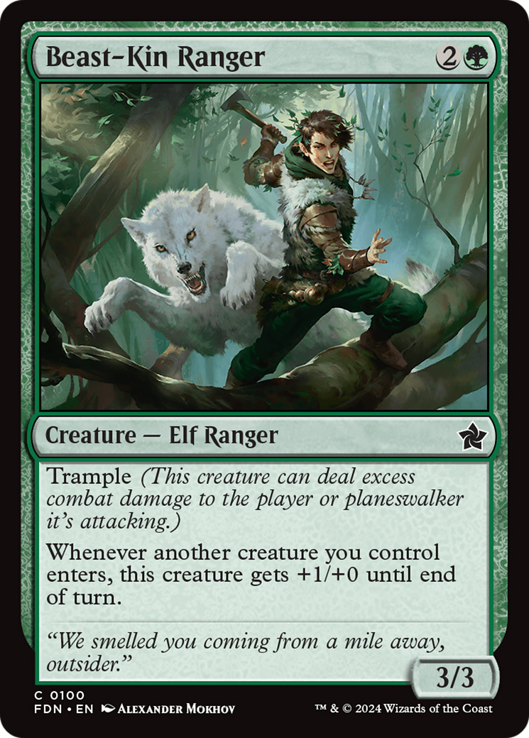 Beast-Kin Ranger (100) Foil - Foundations
