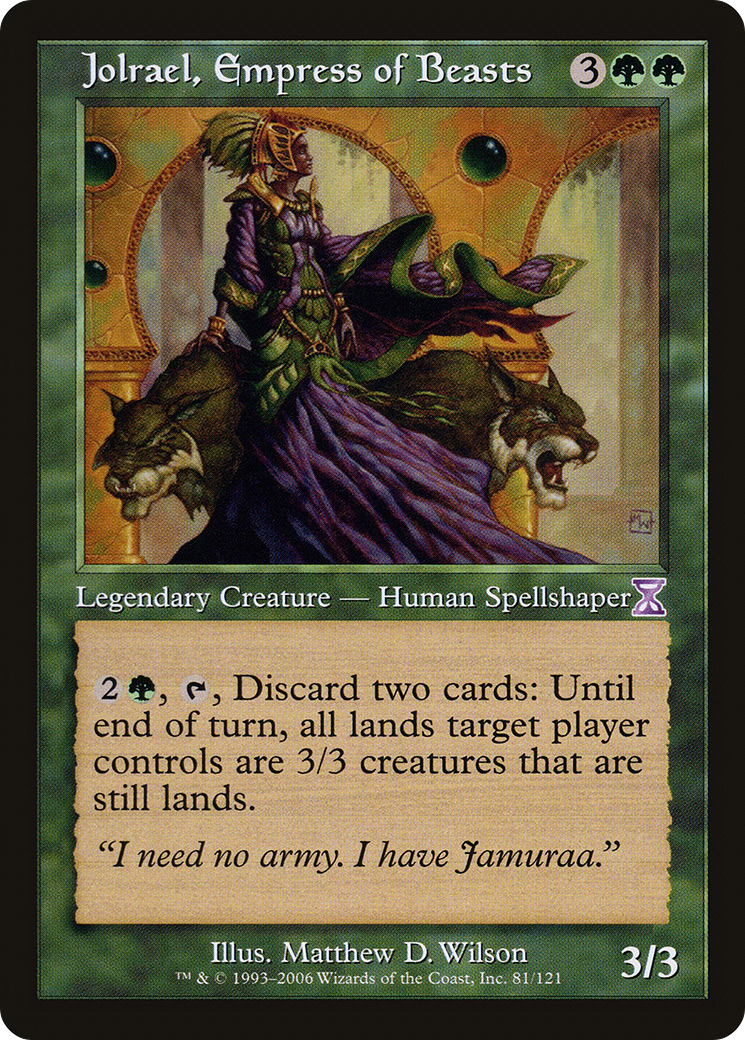 Jolrael, Empress of Beasts (Retro) (081) Foil - Time Spiral Timeshifted