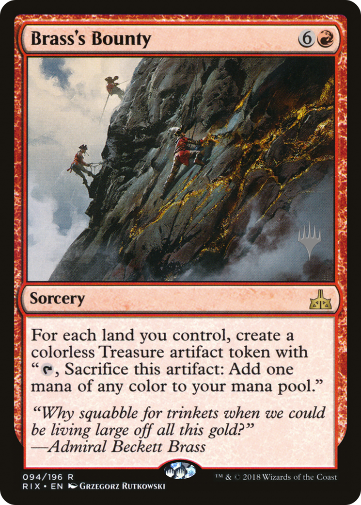 Brass's Bounty (94p) Foil - Rivals of Ixalan Promos