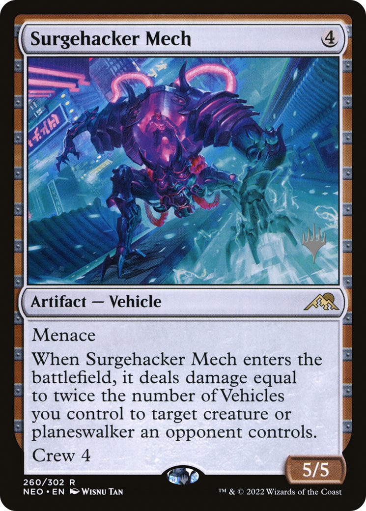 Surgehacker Mech (260) - Kamigawa: Neon Dynasty Promos