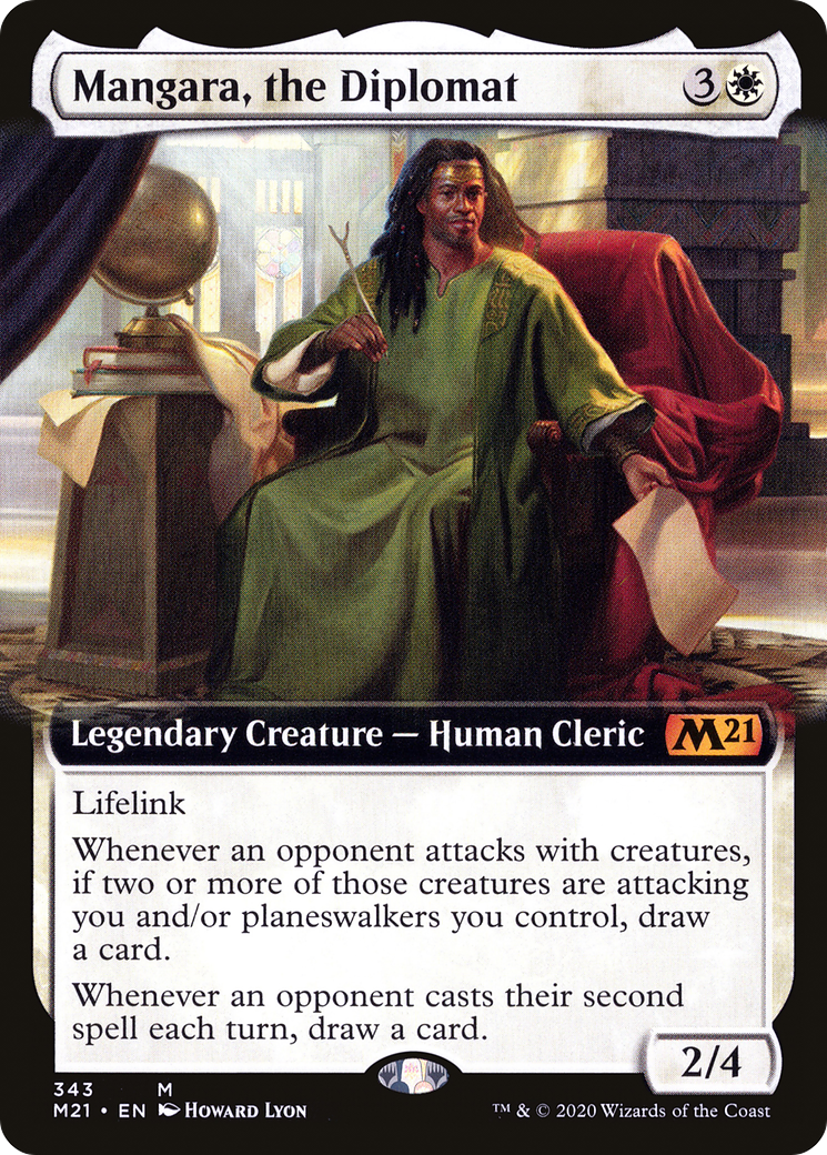 Mangara, the Diplomat (Extended Art) (343) Foil - Core Set 2021