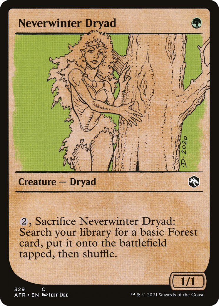 Neverwinter Dryad (Showcase) (329) Foil - Adventures in the Forgotten Realms