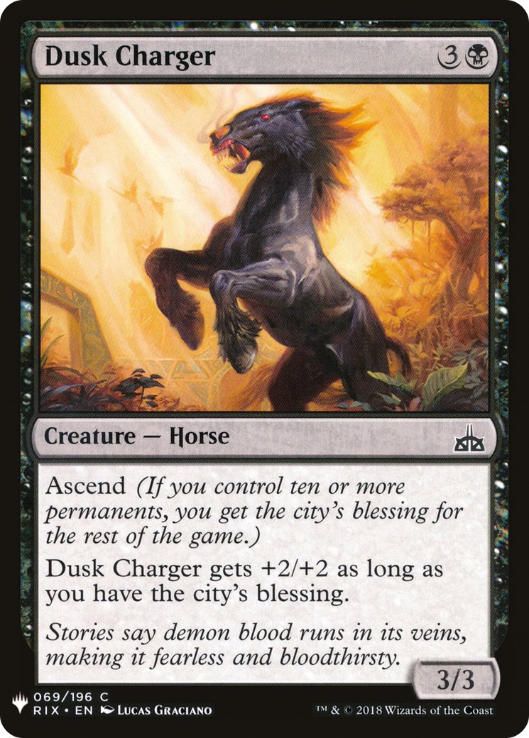 Dusk Charger (RIX-69) - The List
