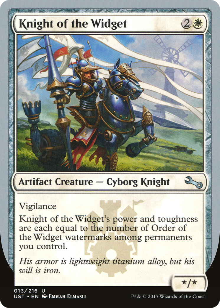 Knight of the Widget (013) Foil - Unstable
