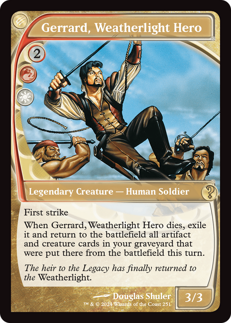 Gerrard, Weatherlight Hero (Future Sight) (251) Foil - Mystery Booster 2