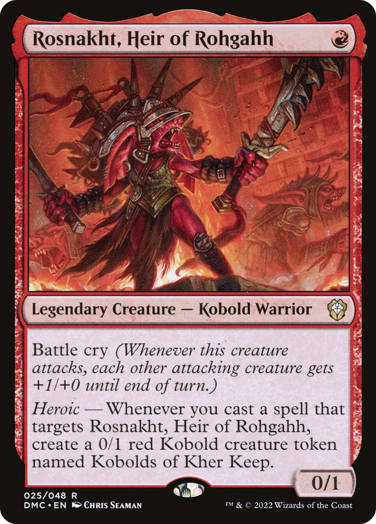 Rosnakht, Heir of Rohgahh (025) Foil - Dominaria United Commander