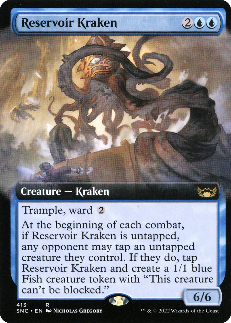 Reservoir Kraken (Extended Art) (413) Foil - Streets of New Capenna
