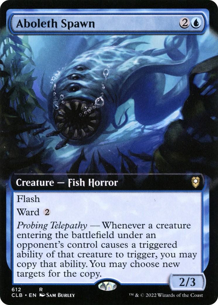 Aboleth Spawn (Extended Art) (612) - Commander Legends: Battle for Baldur's Gate