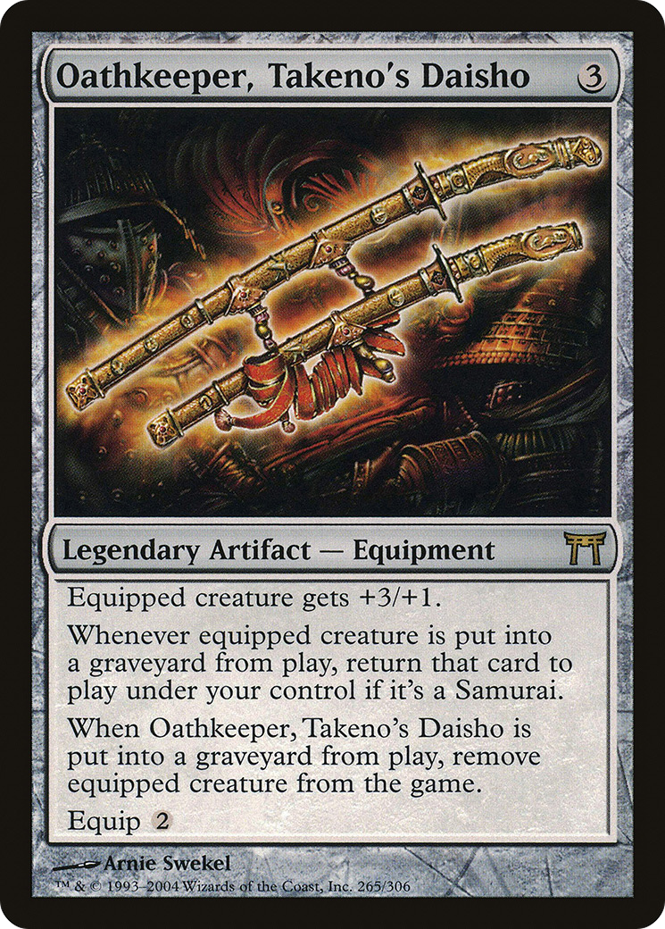Oathkeeper, Takeno's Daisho (265) Foil - Champions of Kamigawa