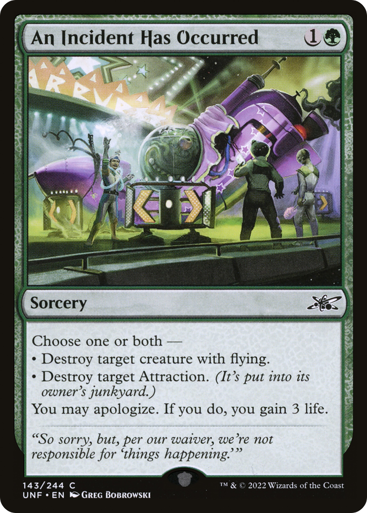 An Incident Has Occurred (143) Foil - Unfinity