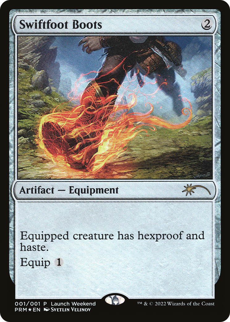 Swiftfoot Boots (004) Foil - Wizards Play Network 2022