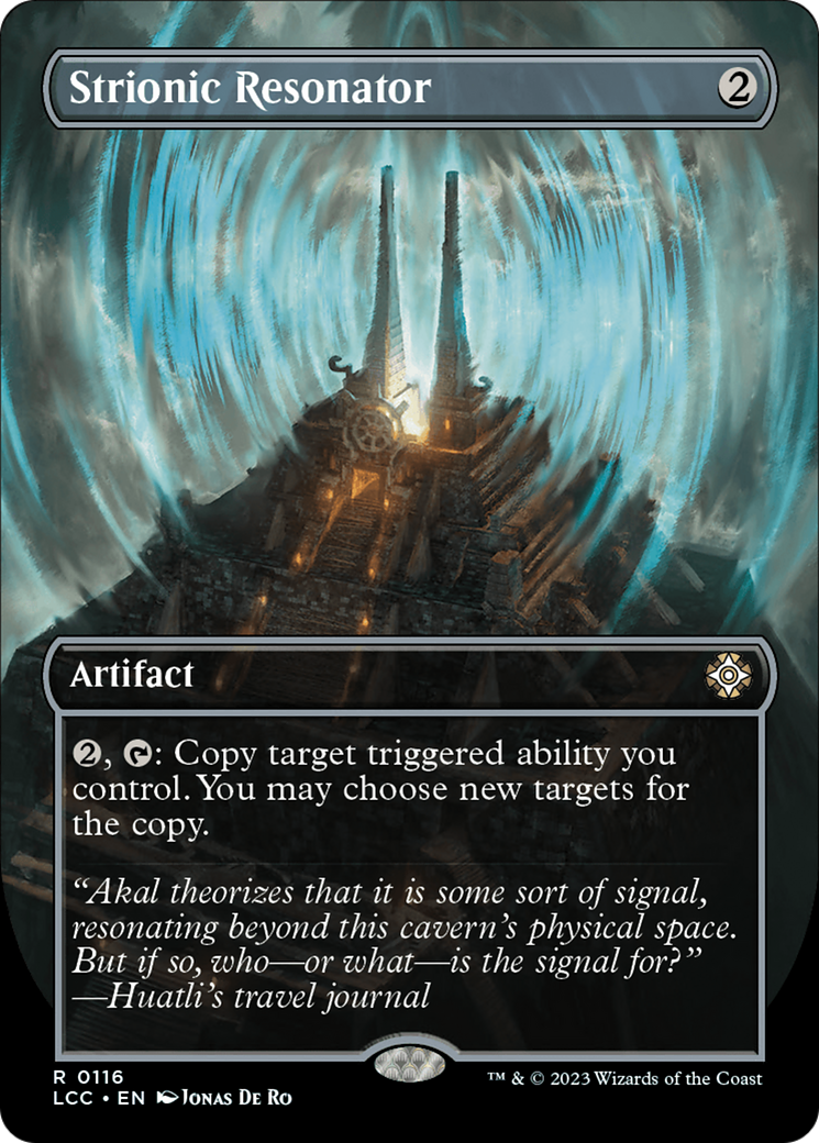 Strionic Resonator (Borderless) (116) Foil - The Lost Caverns of Ixalan Commander