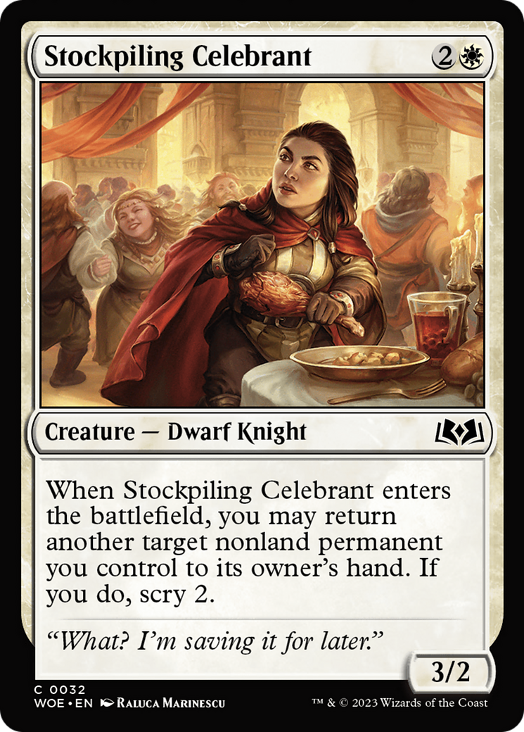 Stockpiling Celebrant (032) Foil - Wilds of Eldraine