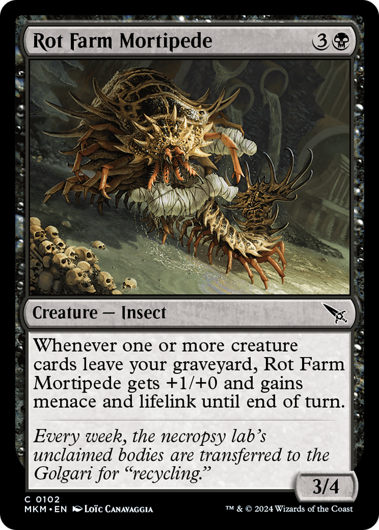 Rot Farm Mortipede (102) Foil - Murders at Karlov Manor