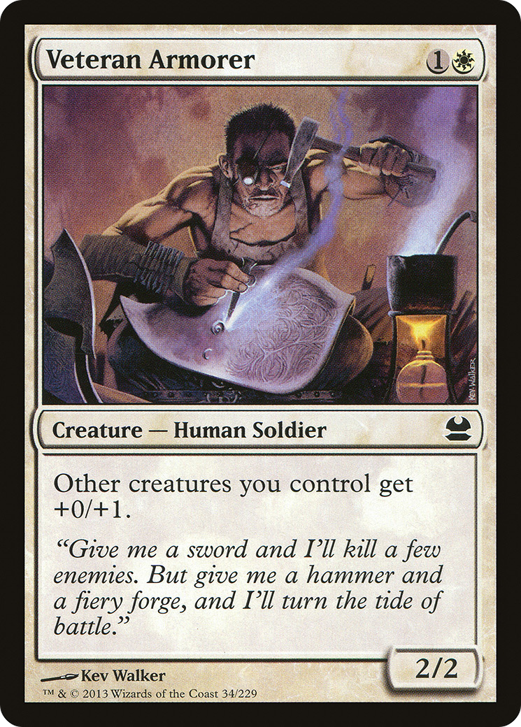 Veteran Armorer (034) Foil - Modern Masters