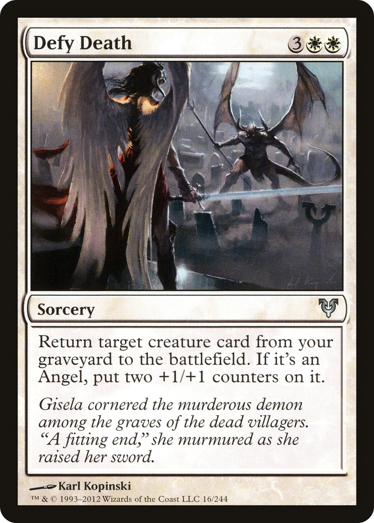 Defy Death (016) Foil - Avacyn Restored
