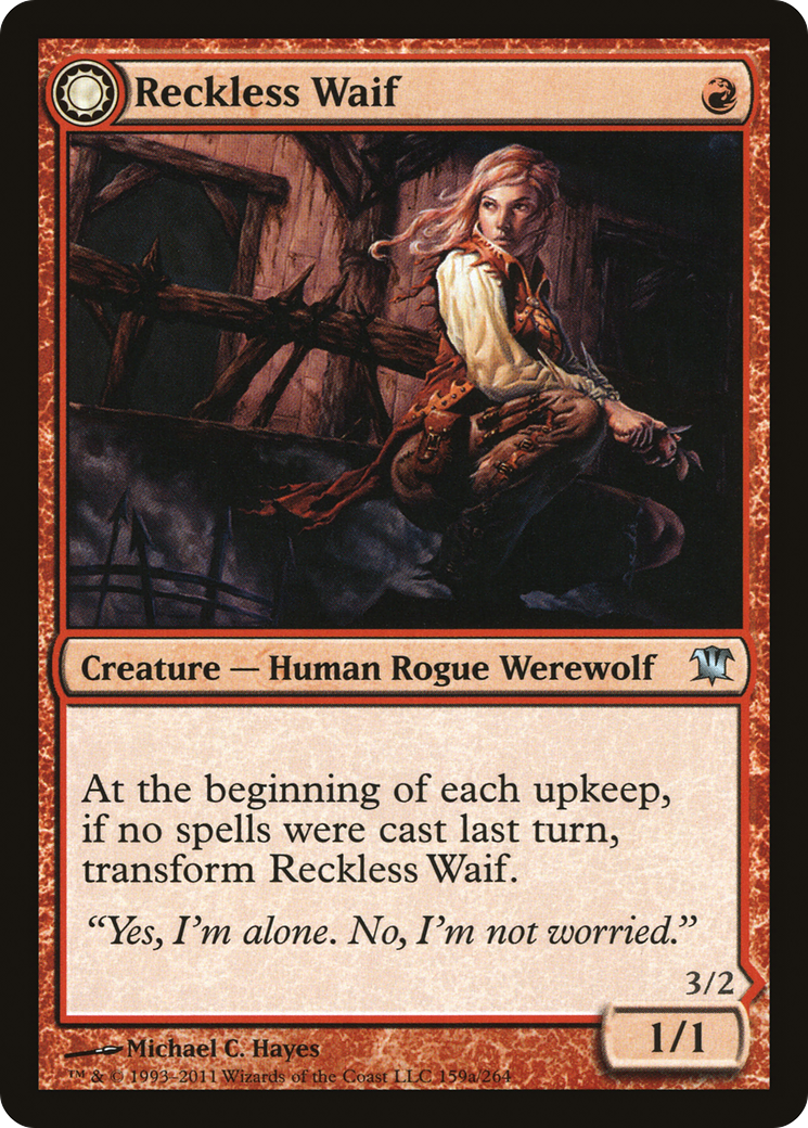Reckless Waif // Merciless Predator (159) - Innistrad