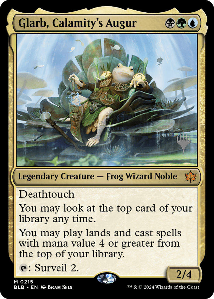 Glarb, Calamity's Augur (215) - Bloomburrow Promos