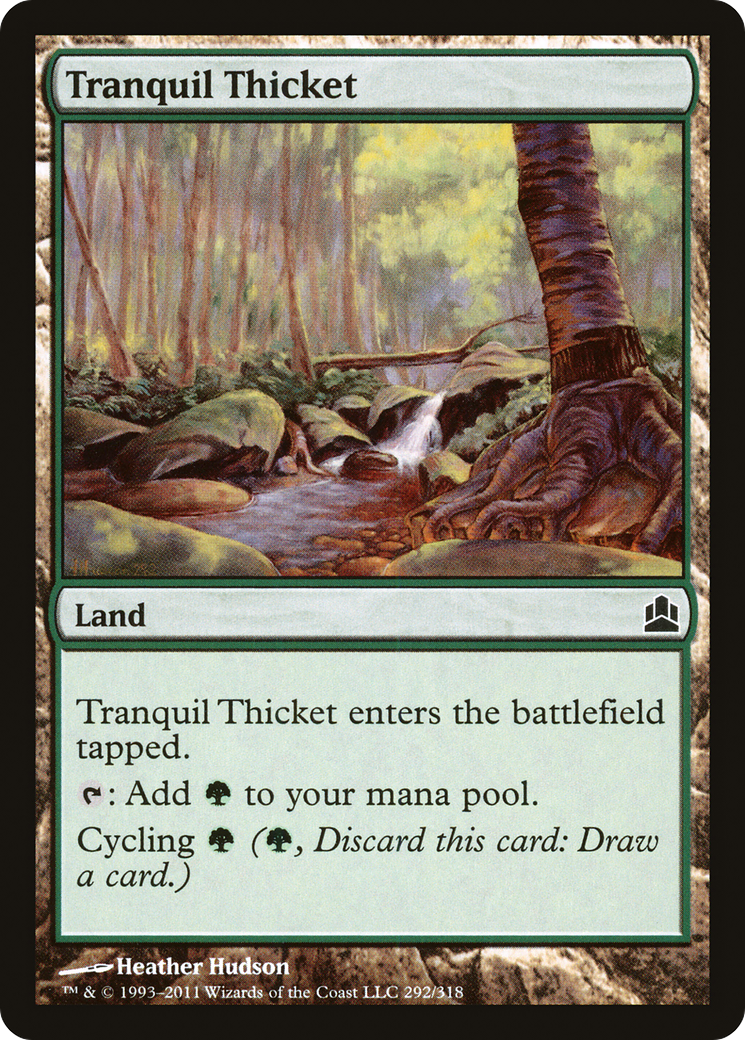 Tranquil Thicket (292) - Commander 2011