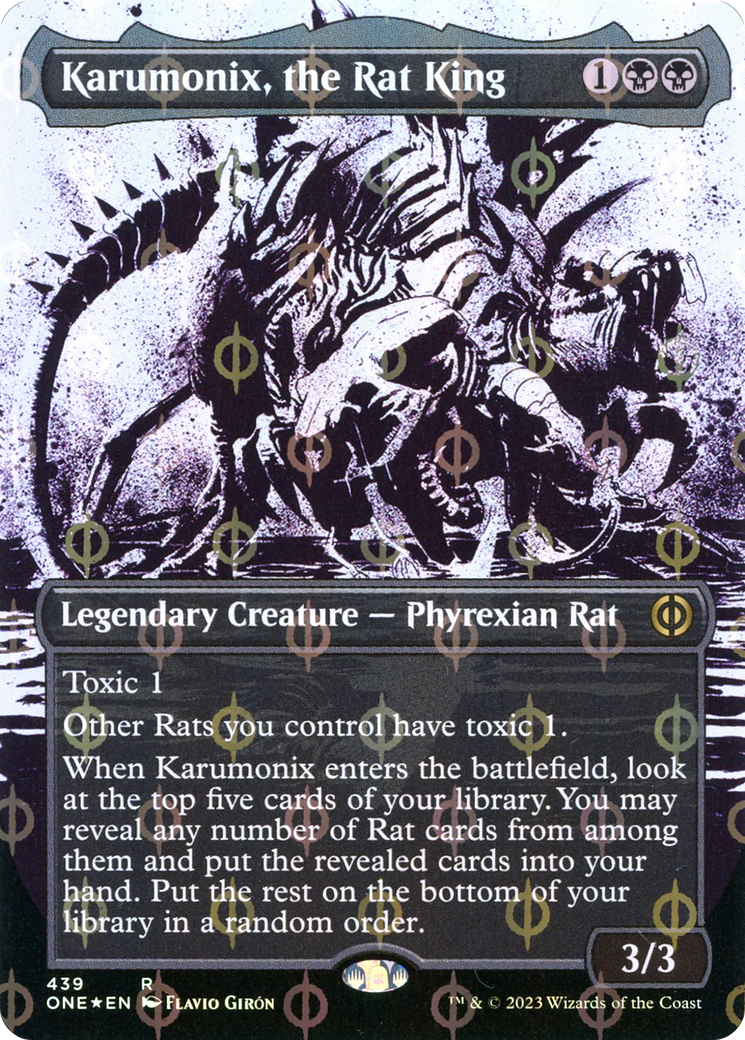 Karumonix, the Rat King (Showcase) (439) Foil - Phyrexia: All Will Be One