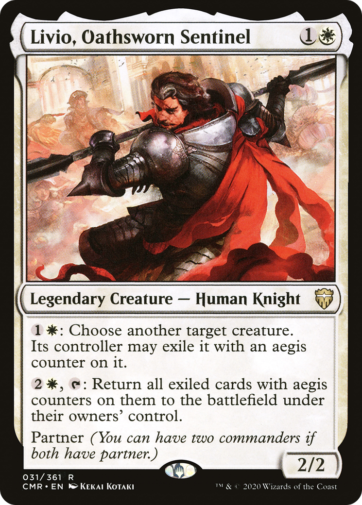 Livio, Oathsworn Sentinel (031) Foil - Commander Legends