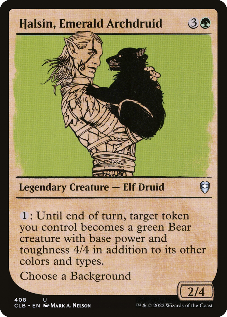 Halsin, Emerald Archdruid (Showcase) (408) Foil - Commander Legends: Battle for Baldur's Gate