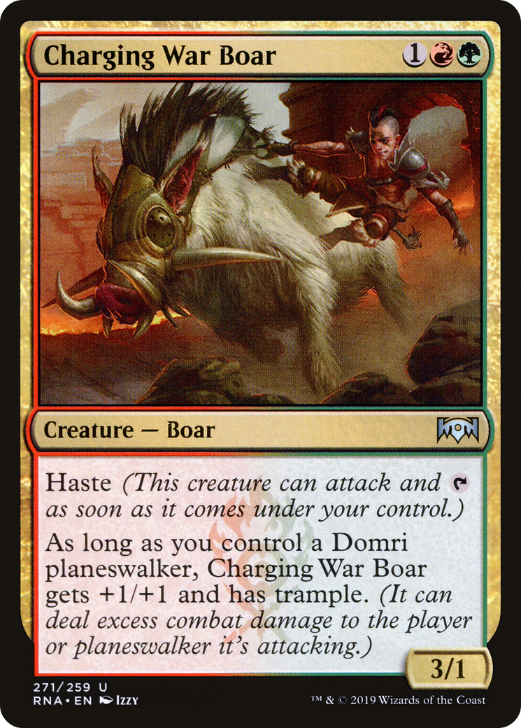 Charging War Boar (271) - Ravnica Allegiance