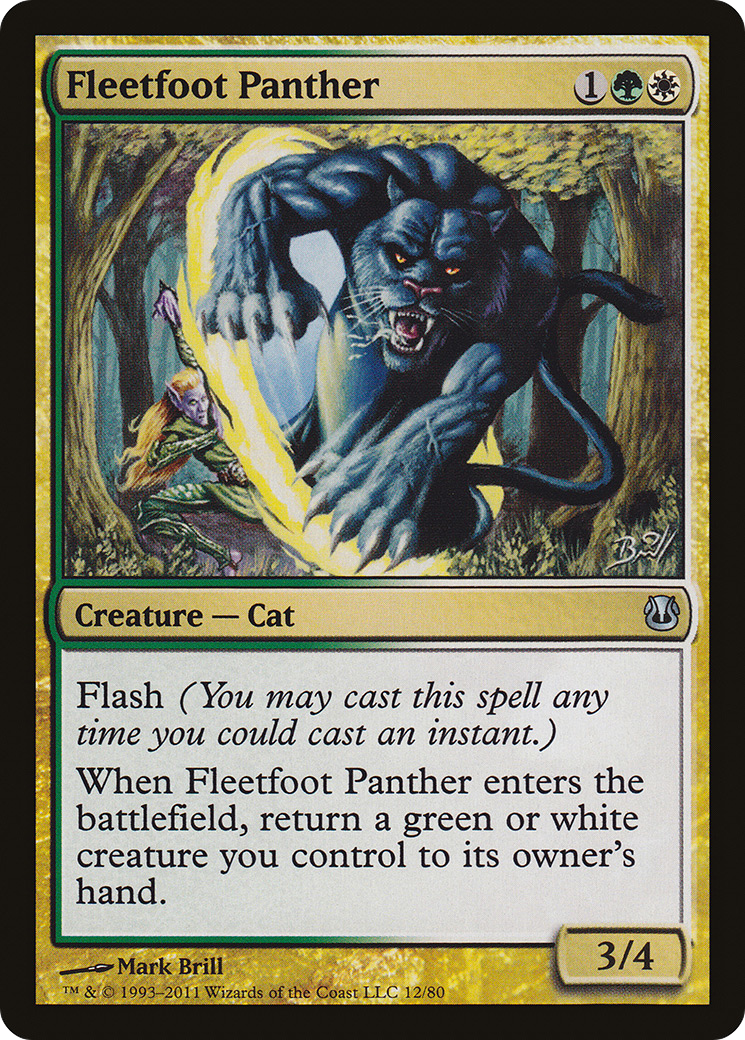 Fleetfoot Panther (012) - Duel Decks: Ajani vs. Nicol Bolas
