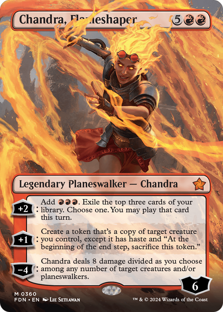 Chandra, Flameshaper (Borderless) (360) Foil - Foundations