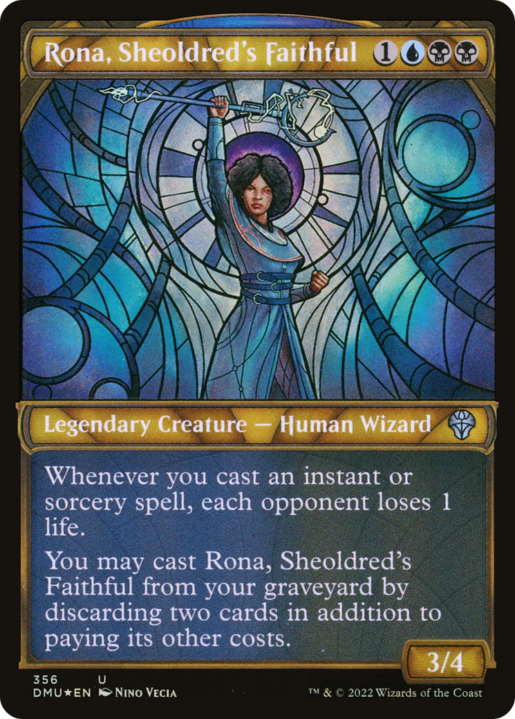 Rona, Sheoldred's Faithful (Textured Foil) (Showcase) (356) Foil - Dominaria United