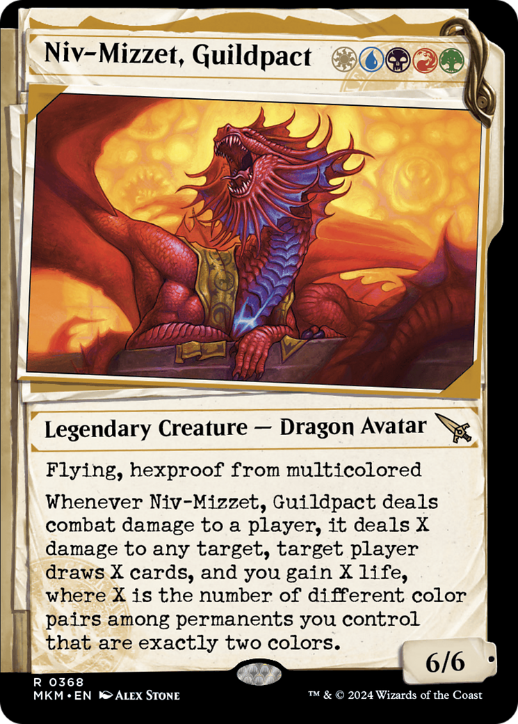 Niv-Mizzet, Guildpact (Showcase) (368) Foil - Murders at Karlov Manor