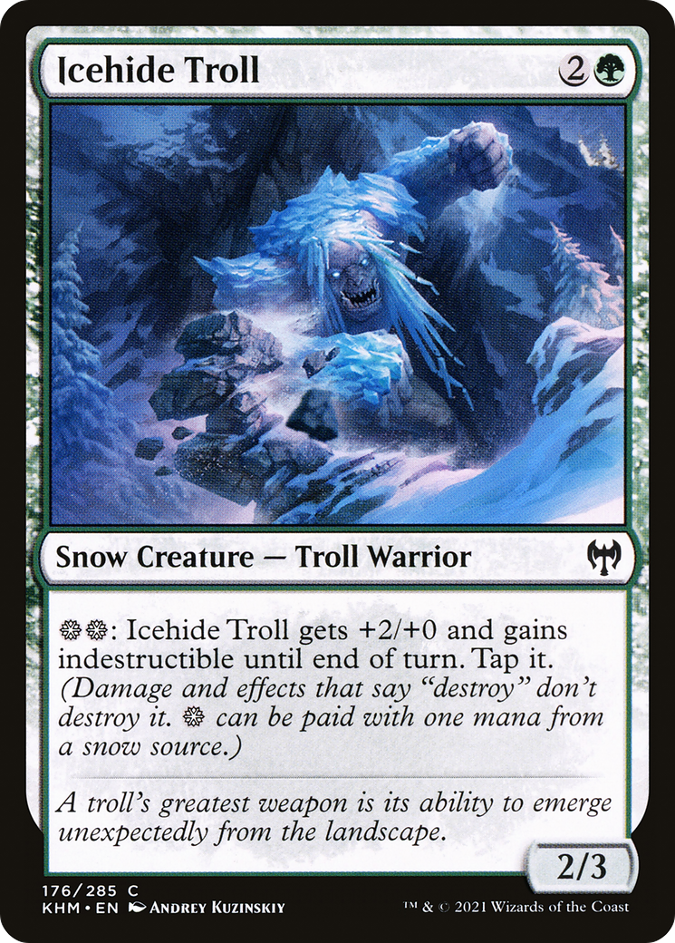 Icehide Troll (176) Foil - Kaldheim