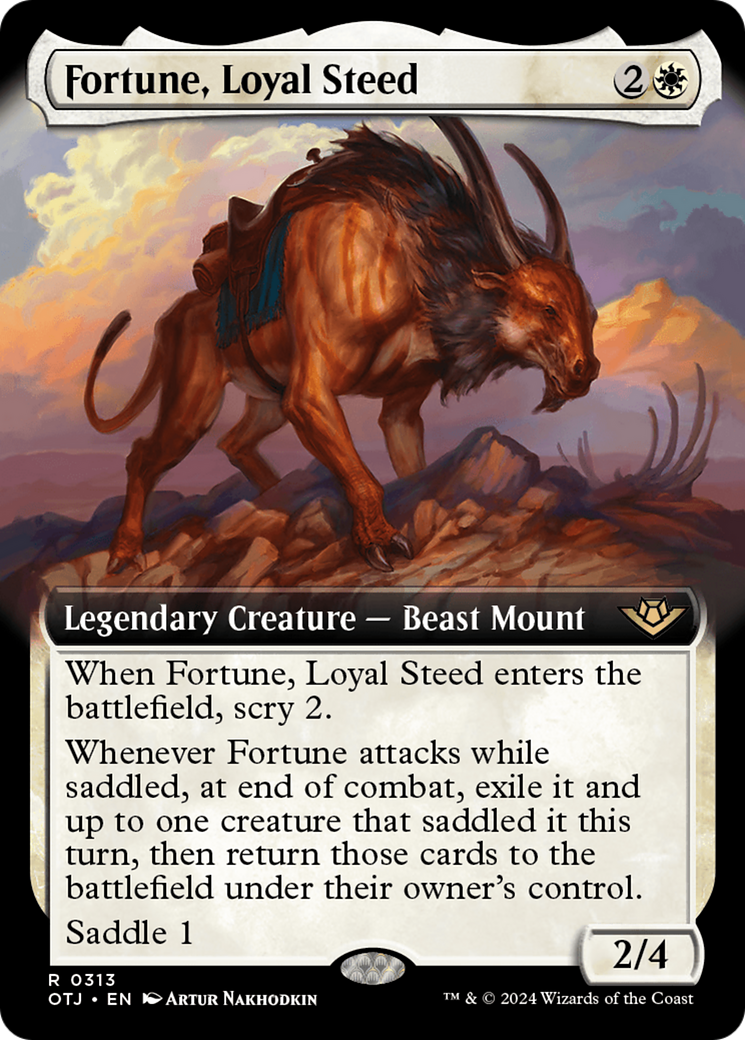 Fortune, Loyal Steed (Extended Art) (313) Foil - Outlaws of Thunder Junction